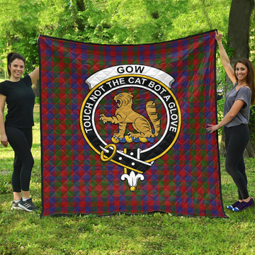 gow-tartan-quilt-with-family-crest