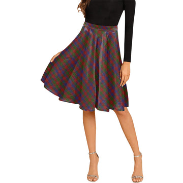 Gow Tartan Melete Pleated Midi Skirt Cross Style Female - Tartan Vibes Clothing