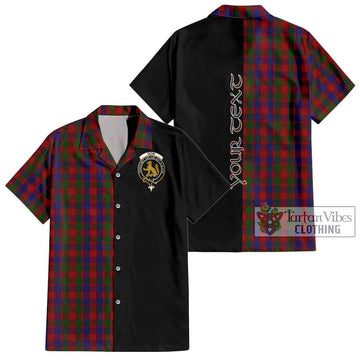 Gow Tartan Hawaiian Shirt with Family Crest and Half Of Me Style Kid - Tartan Vibes Clothing