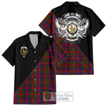 Gow Tartan Hawaiian Shirt with Family Crest and Military Logo Style Kid - Tartan Vibes Clothing