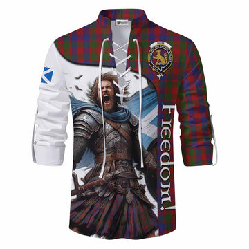 Gow Crest Tartan Ghillie Kilt Shirt Inspired by the Freedom of Scottish Warrior Men - Tartan Vibes Clothing
