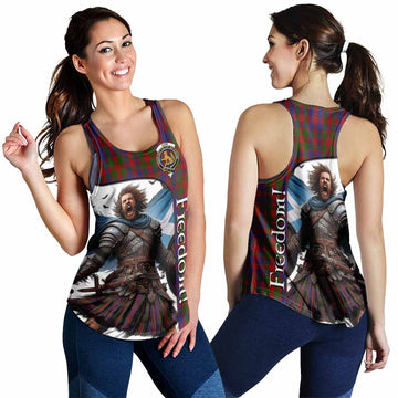 Gow Crest Tartan Women's Racerback Tanks Inspired by the Freedom of Scottish Warrior 4XL - Tartan Vibes Clothing