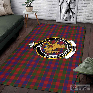Gow Tartan Area Rug with Family Crest L 59*86 inch (150x220 cm) - Tartan Vibes Clothing
