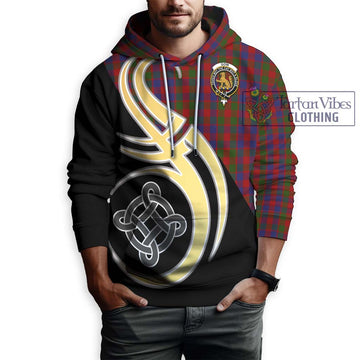 Gow Tartan Hoodie with Family Crest and Celtic Symbol Style Zip Hoodie - Tartan Vibes Clothing