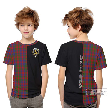 Gow Tartan Kid T-Shirt with Family Crest and Half Of Me Style Youth XL Size14 - Tartanvibesclothing Shop