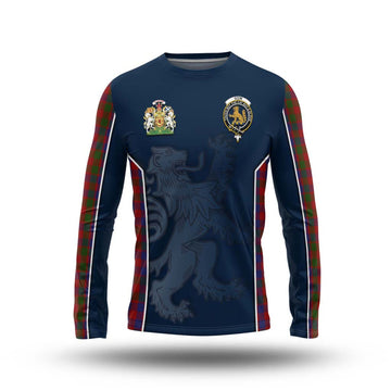Gow Tartan Long Sleeve T-Shirt with Family Crest and Lion Rampant Vibes Sport Style Unisex - Tartan Vibes Clothing