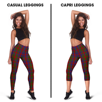Gow Tartan Womens Leggings Capri Leggings - Tartan Vibes Clothing