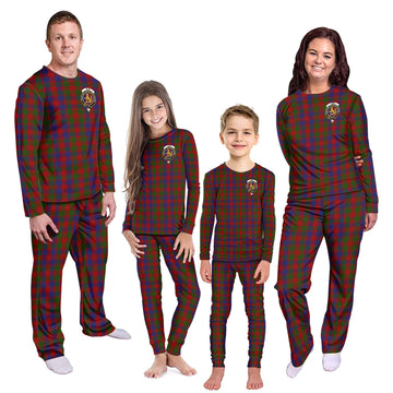 Gow Tartan Pajamas Family Set with Family Crest Kid - Tartan Vibes Clothing