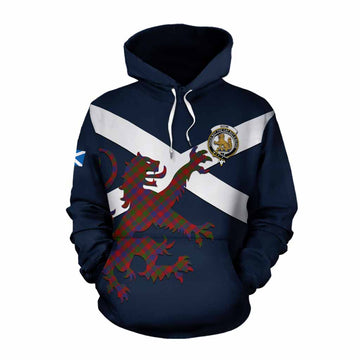 Gow Tartan Lion Rampant Cotton Hoodie Proudly Display Your Heritage with Alba Gu Brath and Clan Name Pullover Hoodie XS - Tartan Vibes Clothing