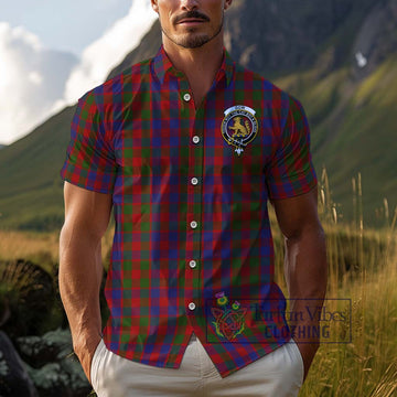 Gow Tartan Cotton Hawaiian Shirt with Family Crest Kid - Tartan Vibes Clothing