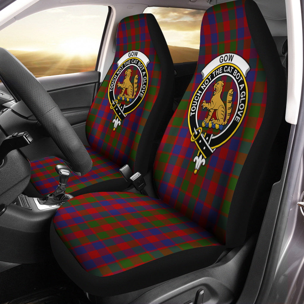 Gow Tartan Car Seat Cover with Family Crest One Size - Tartan Vibes Clothing