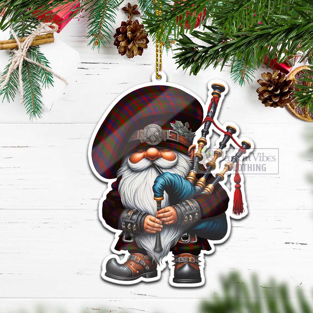 Gow Tartan Bagpiper Gnome Christmas Ornament - Tartan Vibes Clothing