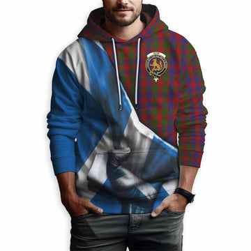 Tartan Vibes Clothing Gow Tartan Hoodie with Family Crest Scotland Patriotic Style