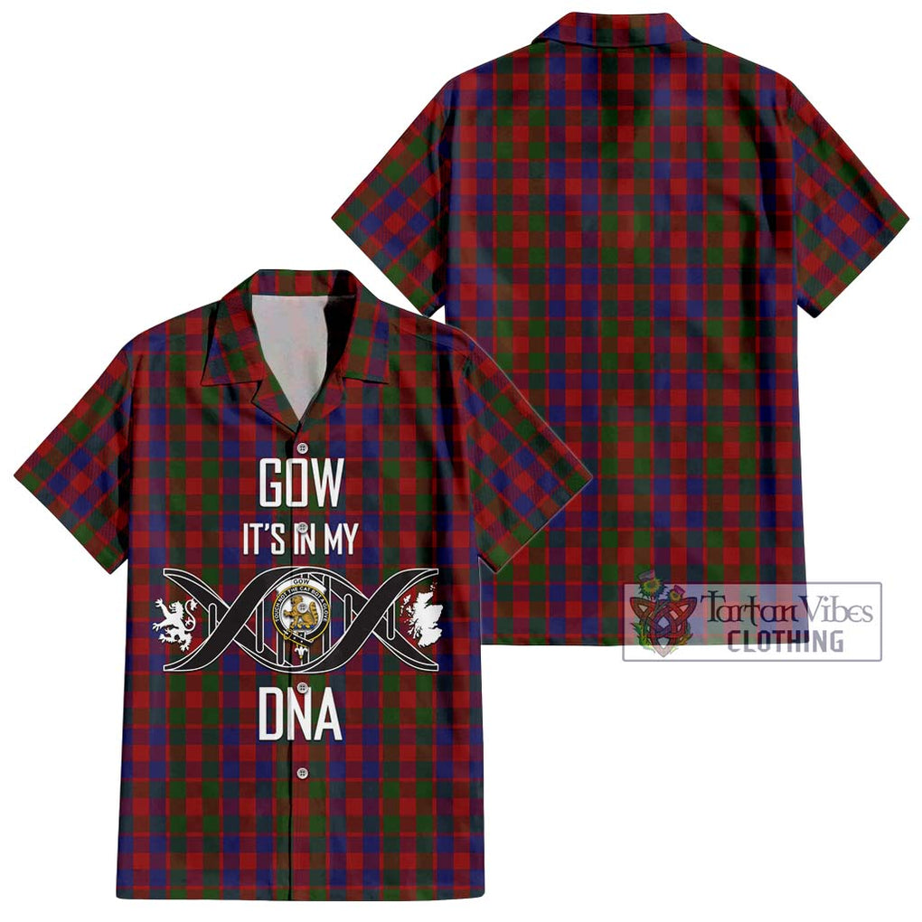 Gow Tartan Hawaiian Shirt with Family Crest DNA In Me Style Kid - Tartan Vibes Clothing