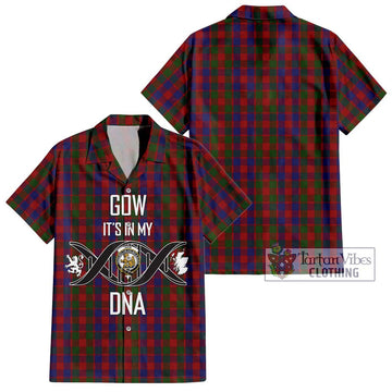 Gow Tartan Hawaiian Shirt with Family Crest DNA In Me Style Kid - Tartan Vibes Clothing