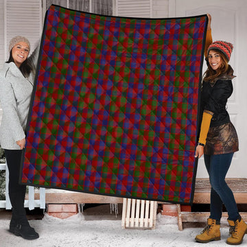 Gow Tartan Quilt Super King Quilt 91" x 110" - Tartan Vibes Clothing