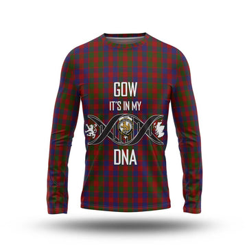 Gow Tartan Long Sleeve T-Shirt with Family Crest DNA In Me Style Unisex - Tartan Vibes Clothing