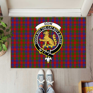 Gow Tartan Rubber Doormat with Family Crest L 60*90cm - Tartan Vibes Clothing
