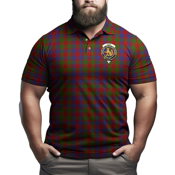 Gow Tartan Men's Polo Shirt with Family Crest