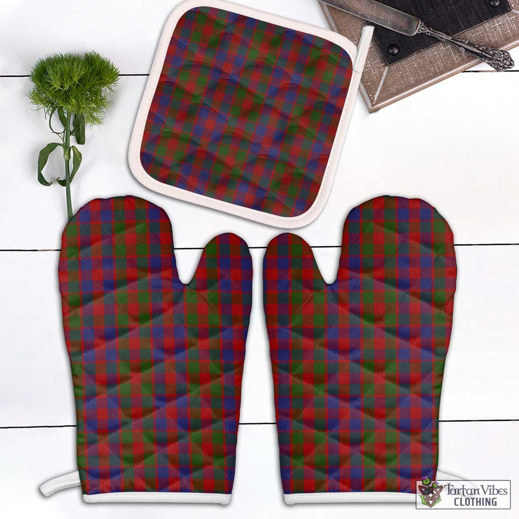 Gow Tartan Combo Oven Mitt & Pot-Holder Combo 2 Oven Mitt & 1 Pot-Holder Black - Tartan Vibes Clothing