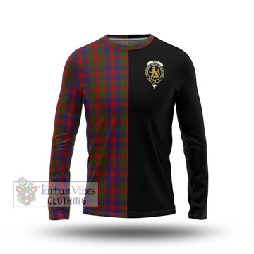 Gow Tartan Long Sleeve T-Shirt with Family Crest and Half Of Me Style Unisex - Tartanvibesclothing Shop