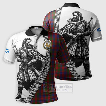 Gow Tartan Clan Crest Polo Shirt with Highlander Warrior Celtic Style Kid - Tartan Vibes Clothing