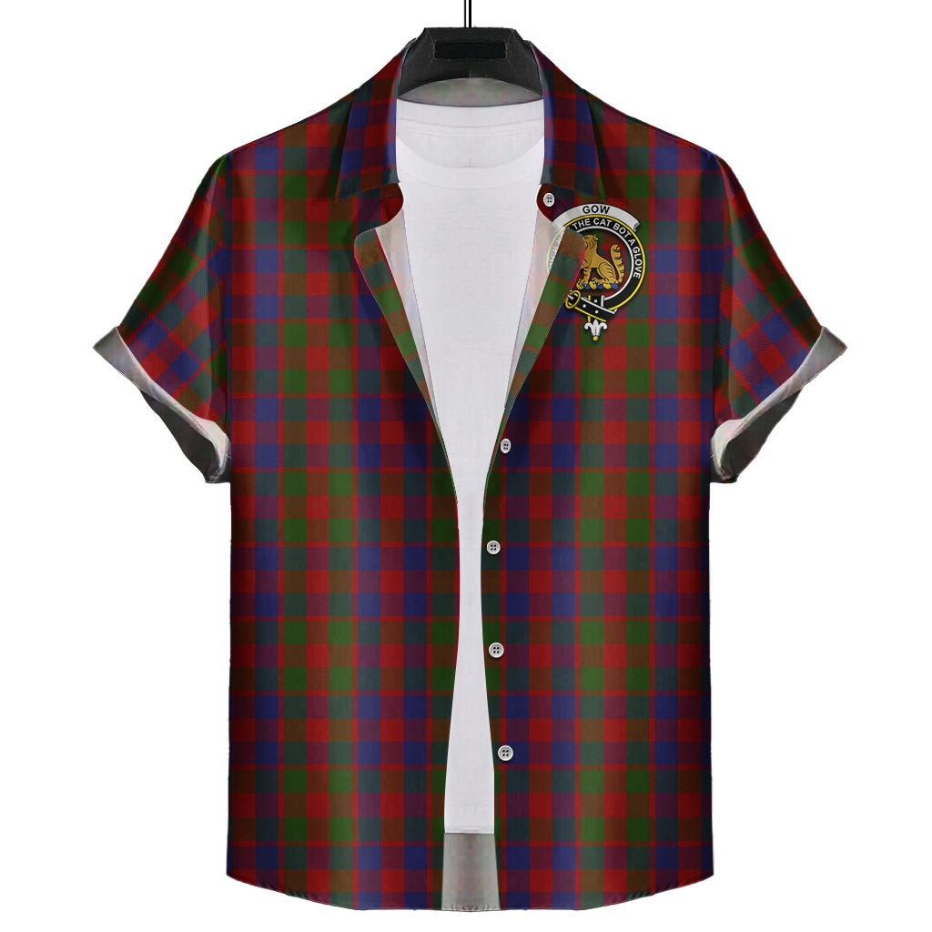 Gow Tartan Hawaiian Shirt with Family Crest Kid - Tartan Vibes Clothing