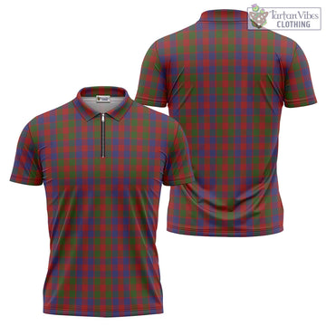 Gow Tartan Zipper Polo Shirt Unisex - Tartan Vibes Clothing