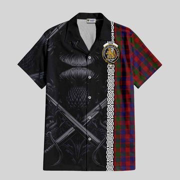 Gow Tartan Hawaiian Shirt with Family Crest Cross Sword Thistle Celtic Vibes Kid - Tartan Vibes Clothing