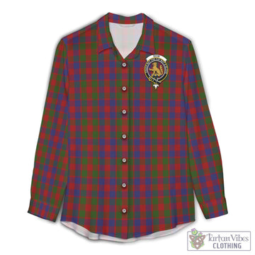 Gow Tartan Womens Casual Shirt with Family Crest