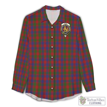 Gow Tartan Women's Casual Shirt with Family Crest Female - Tartan Vibes Clothing