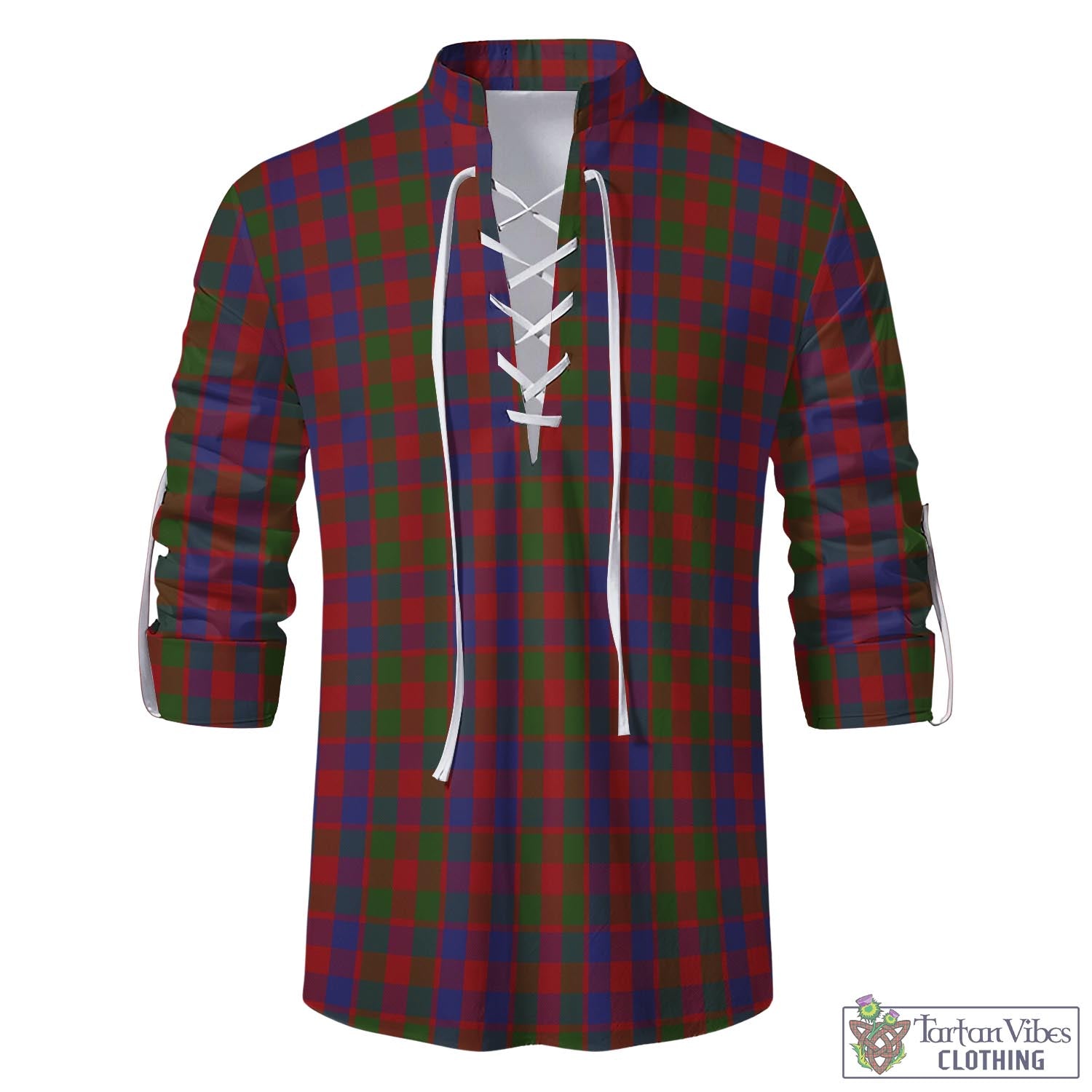 Gow Tartan Men's Scottish Traditional Jacobite Ghillie Kilt Shirt - Tartan Vibes Clothing