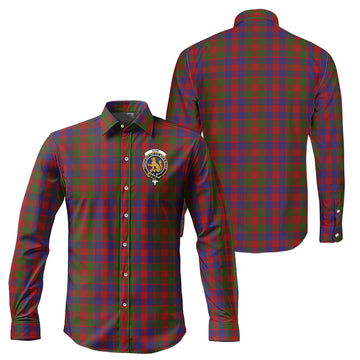 Gow Tartan Long Sleeve Button Up Shirt with Family Crest