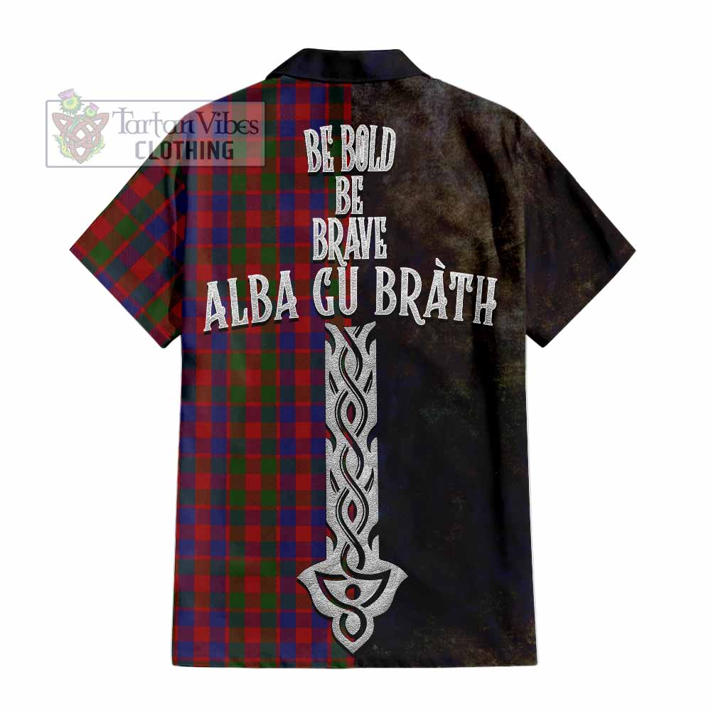 Gow Tartan Family Crest Hawaiian Shirt Alba Gu Brath Be Brave Lion Ancient Style - Tartan Vibes Clothing