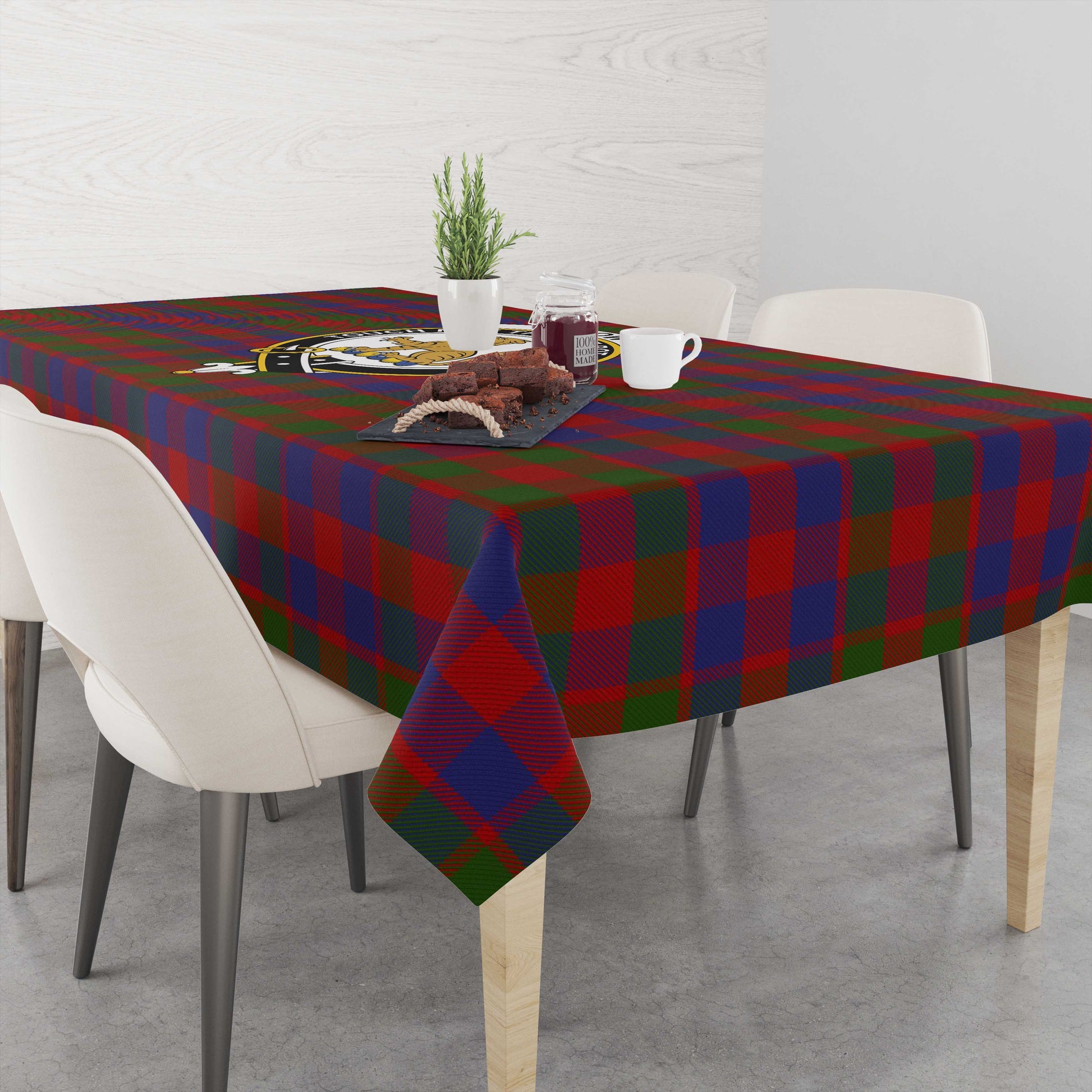 Gow Tartan Tablecloth with Family Crest M 39.4"x59"(100x150cm) - Tartan Vibes Clothing