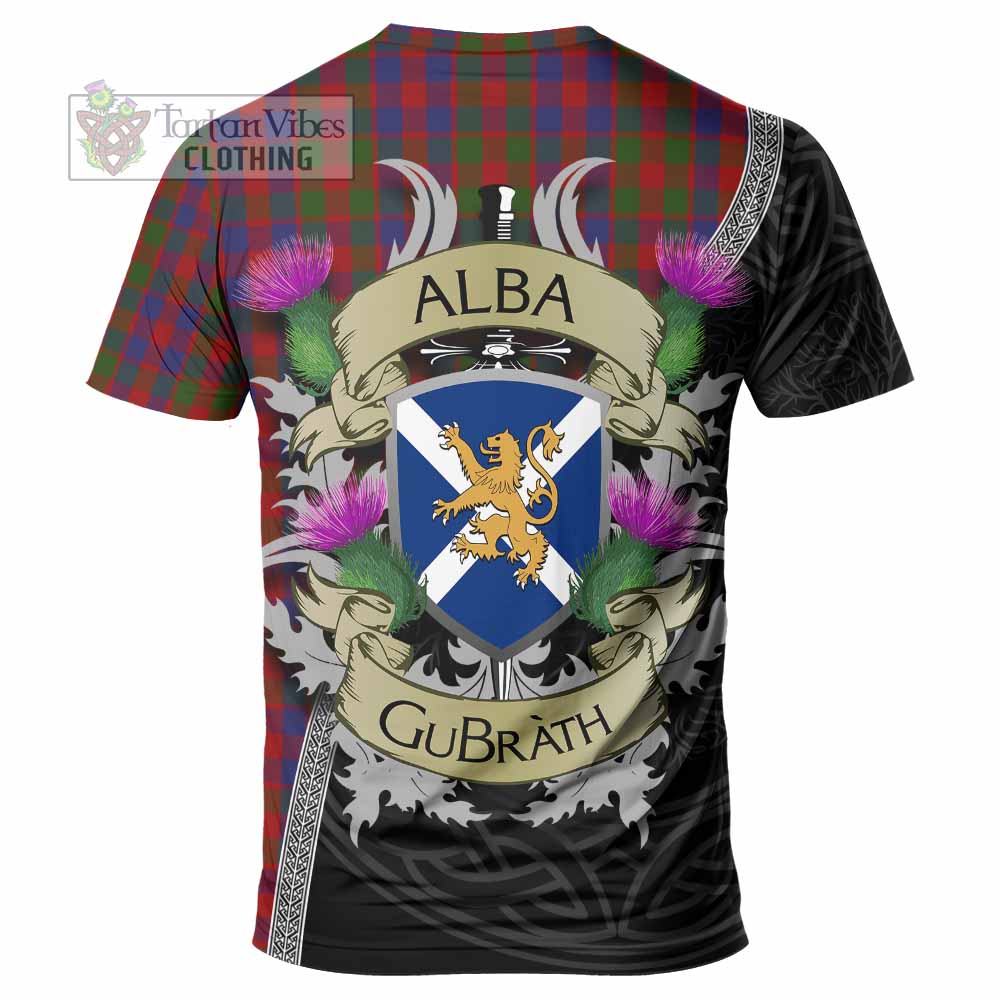 Gow Tartan Family Crest T-Shirt Lion Rampant Royal Thistle Shield Celtic Inspired - Tartan Vibes Clothing