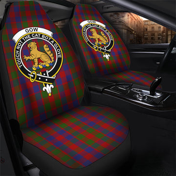 Gow Tartan Car Seat Cover with Family Crest - Tartan Vibes Clothing