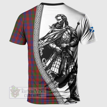 Gow Tartan Clan Crest T-Shirt with Highlander Warrior Celtic Style - Tartan Vibes Clothing