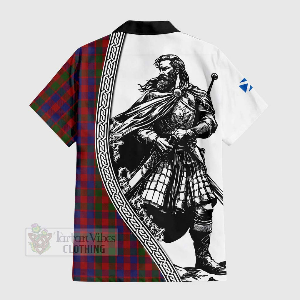 Gow Tartan Clan Crest Hawaiian Shirt with Highlander Warrior Celtic Style - Tartan Vibes Clothing