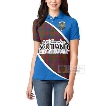 Gow Family Crest Tartan Women's Polo Shirt Celebrate Saint Andrew's Day in Style - Tartan Vibes Clothing