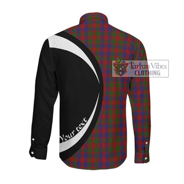 Gow Tartan Long Sleeve Button Up with Family Crest Circle Style Men's Shirt - Tartan Vibes Clothing