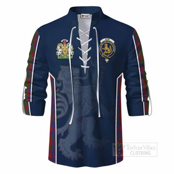 Gow Tartan Ghillie Kilt Shirt with Family Crest and Lion Rampant Vibes Sport Style - Tartan Vibes Clothing