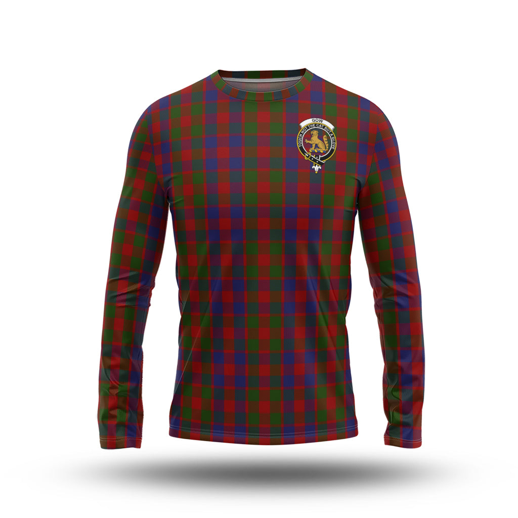 Gow Tartan Long Sleeve T-Shirt with Family Crest - Tartan Vibes Clothing
