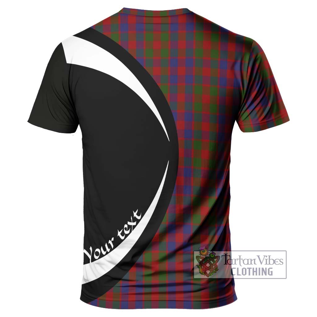Tartan Vibes Clothing Gow Tartan T-Shirt with Family Crest Circle Style