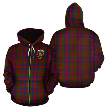 Gow Tartan Hoodie with Family Crest - Tartan Vibes Clothing