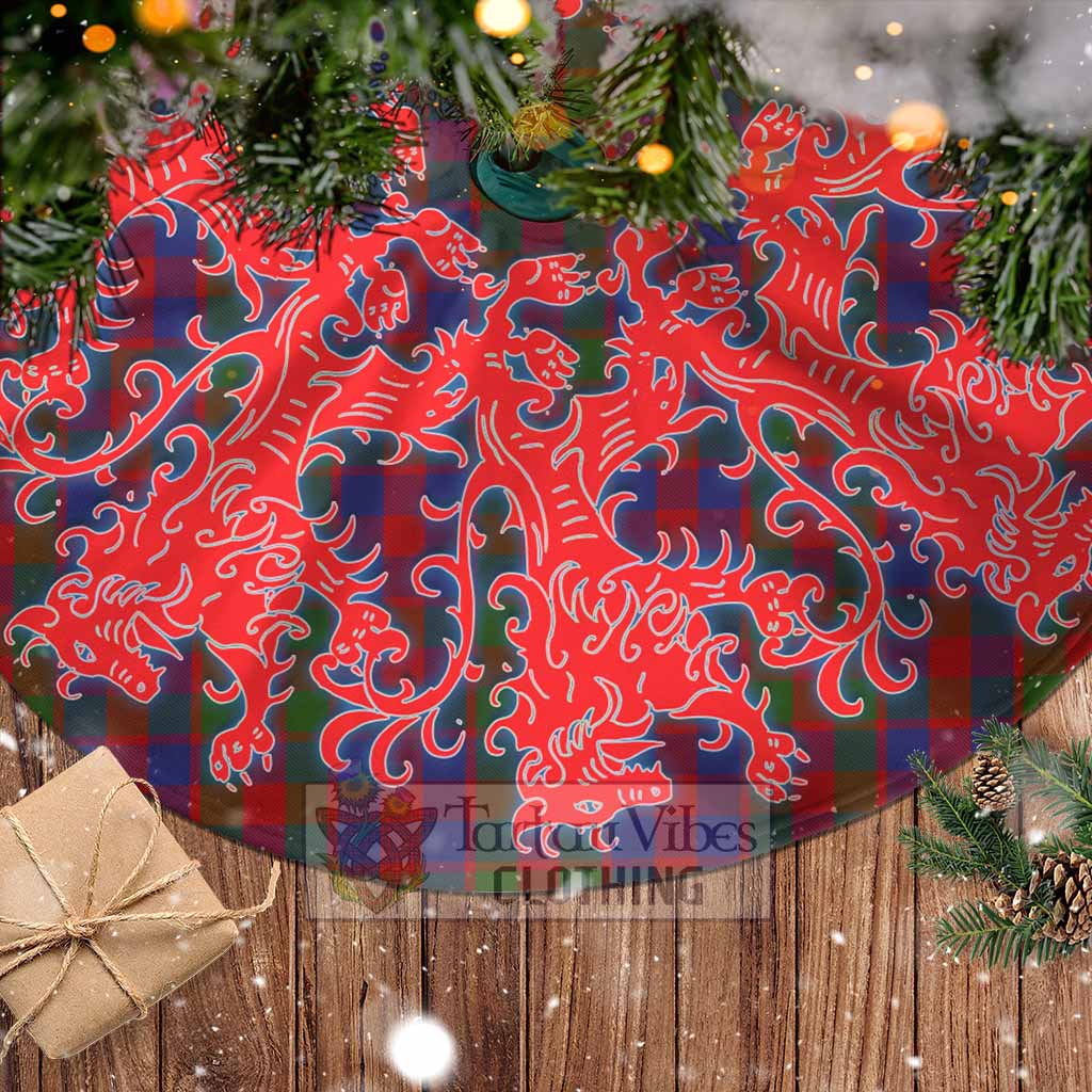 Gow Tartan Christmas Tree Skirt Lion Rampant Style - Tartan Vibes Clothing