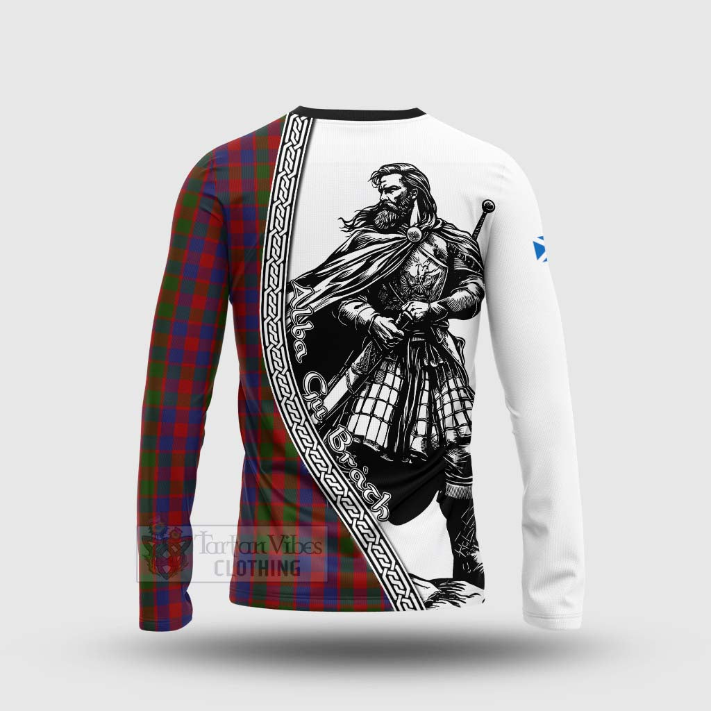 Gow Tartan Clan Crest Long Sleeve T-Shirt with Highlander Warrior Celtic Style - Tartan Vibes Clothing