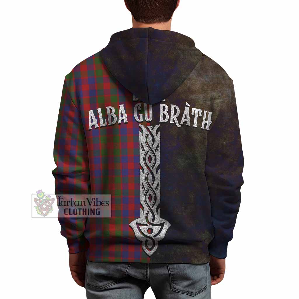 Gow Tartan Family Crest Hoodie Alba Gu Brath Be Brave Lion Ancient Style - Tartan Vibes Clothing