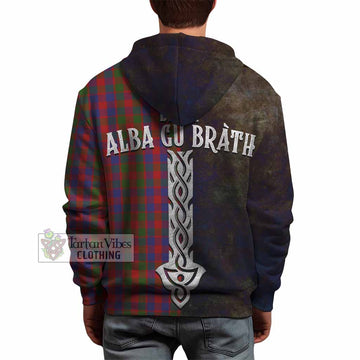 Gow Tartan Family Crest Hoodie Alba Gu Brath Be Brave Lion Ancient Style - Tartan Vibes Clothing