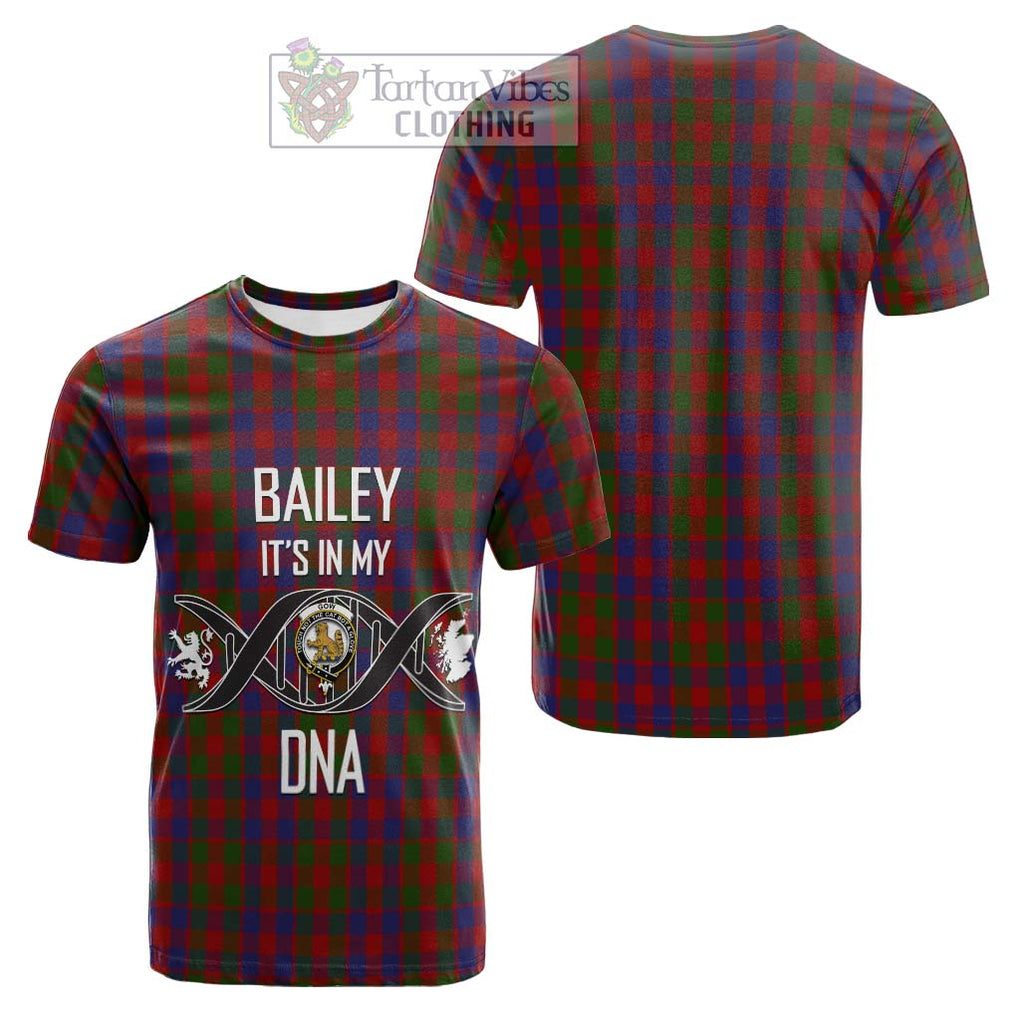 Gow Tartan Cotton T-shirt with Family Crest DNA In Me Style Kid's Shirt - Tartan Vibes Clothing
